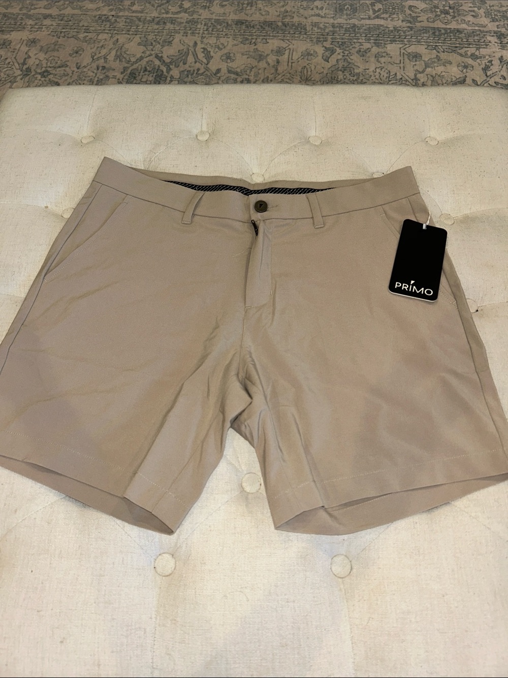 PRIMO Men’s Khaki Golf Shorts a 7”